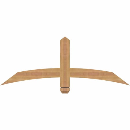 Ekena Millwork Bellingham Timber Gable Bracket, Western Red Cedar, 48"W x 18"H x 1 1/2"D x 3 1/2"F, 9/12 Pitch GBW048X18X0204BEL00SWR
